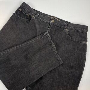 Lauren Jeans Co Jeans Women's Size 14‎ Black Straight Cropped Grunge Skater
